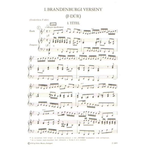 Pálfalvi József - The Brandenburg Concertos By J. S. Bach - Music-literary book to the teaching of baroque music