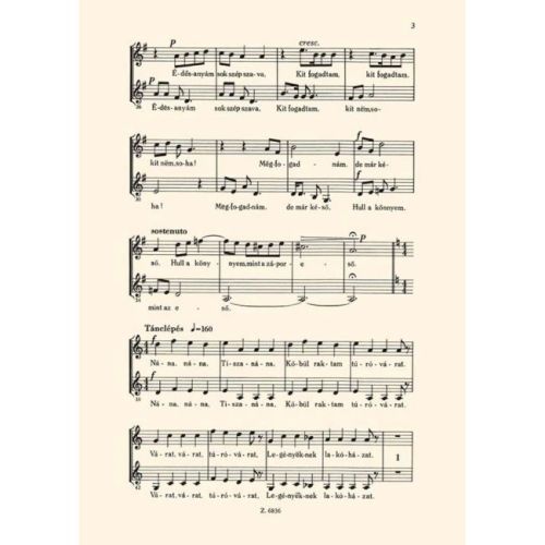 Kodály Zoltán - Three Folk-songs From Gömör
