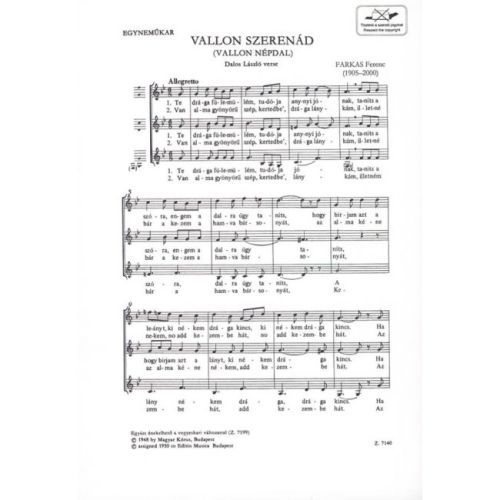 Farkas Ferenc - Sérénade...