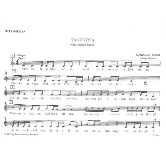 Szokolay Sándor - Táncnóta