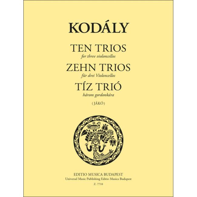 Kodály, Zoltán - Ten Trios (from Tricinia arranged by J. Jákó)