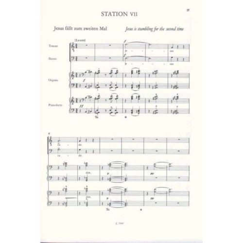 Liszt Ferenc - Via Crucis - for mixed Choir, Vocal Solos and  Organ or Piano
