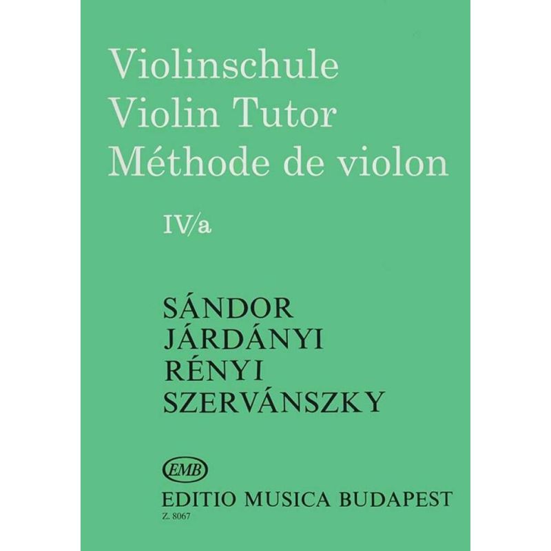 Járdányi Pál, Szervánszky Endre, Sándor Frigyes, Rényi Albert - Violin Tutor