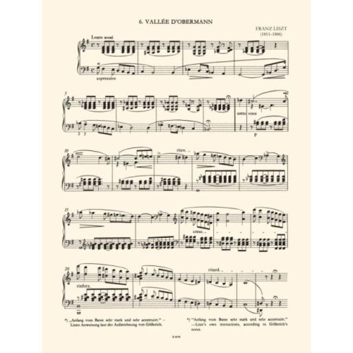 Liszt Ferenc - Vallée Dobermann - Années de Pelerinage