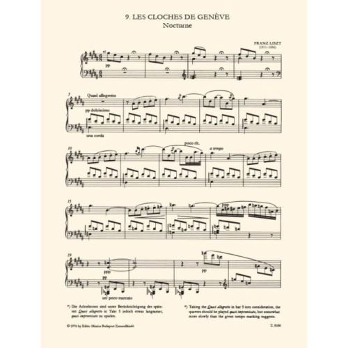 Liszt, Franz - Les Cloches de Geneve