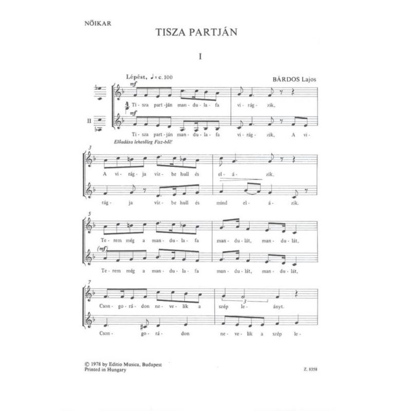 Bárdos Lajos - Tisza Partján