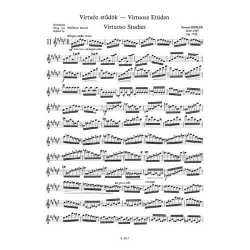 Köhler, Ernesto - Virtuoso Studies For Flute