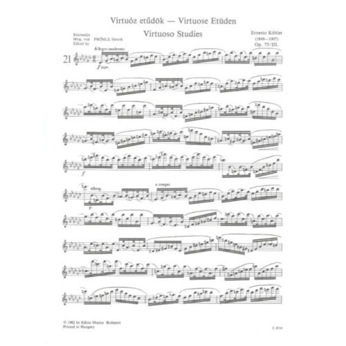 Köhler, Ernesto - Virtuoso Studies For Flute