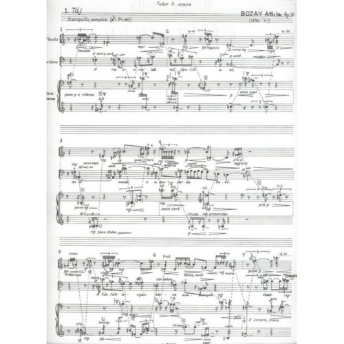 Bozay Attila - Two Landscapes - for baritone, flute and zither on poems by A. Fodor