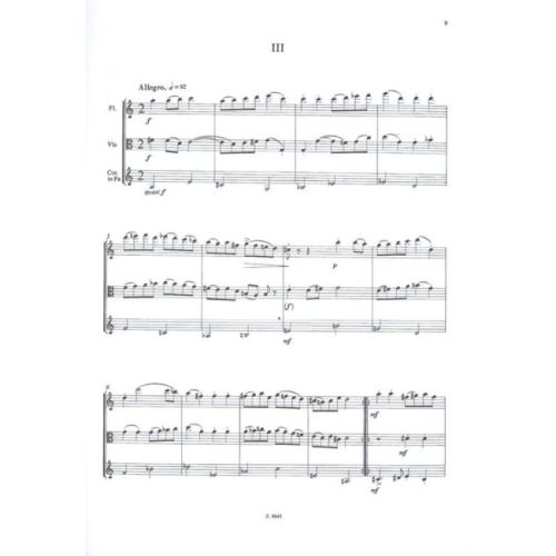 Farkas Ferenc - Three Dance Paraphrases - for flute, viola and horn