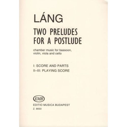 Láng István - Two Preludes...