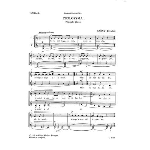 Sz_nyi Erzsébet - Zsolozsma