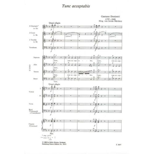 Donizetti, Gaetano - Tunc Acceptabis