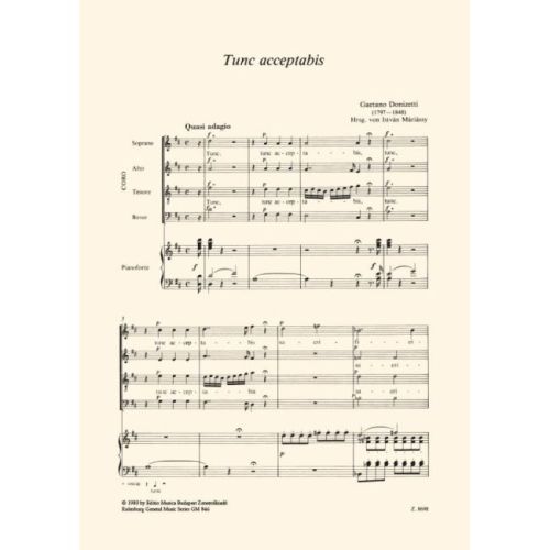 Donizetti, Gaetano - Tunc Acceptabis
