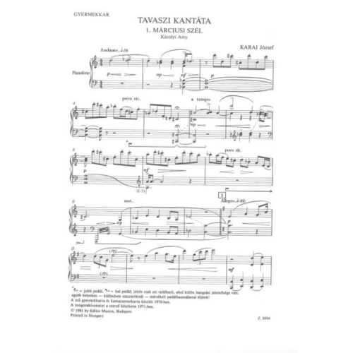 Karai József - Tavaszi Kantáta