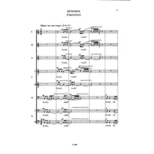 Szokolay Sándor - Tabernákulum - Chorus cycle
