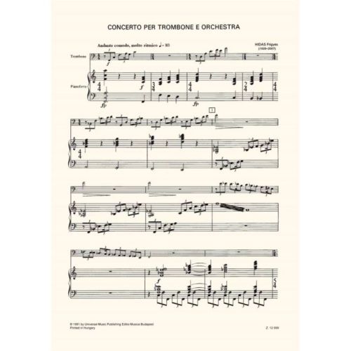 Hidas Frigyes - Trombone Concerto