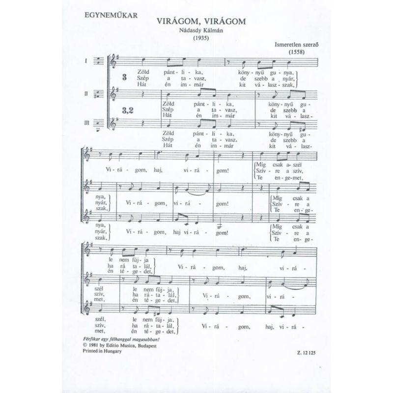 Ismeretlen szerz_ - Virágom,virágom