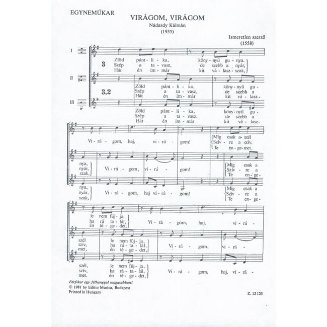 Ismeretlen szerz_ - Virágom,virágom