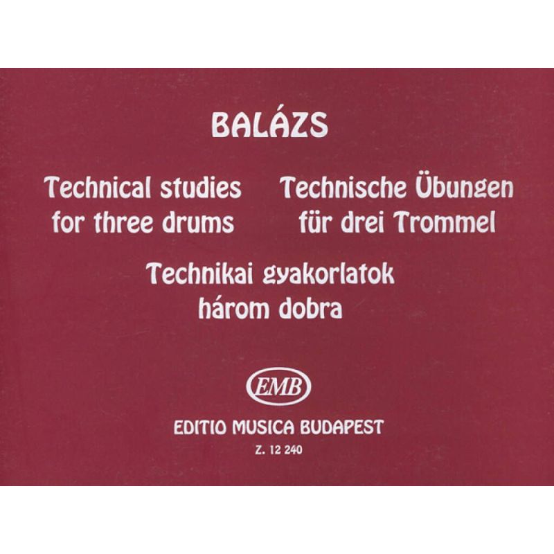 Balázs Oszkár - Technical Studies - for three drums