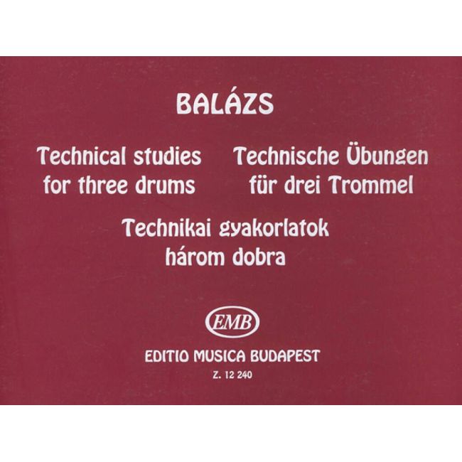 Balázs Oszkár - Technical Studies - for three drums