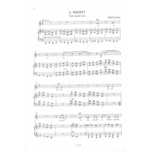 Kósa György - Two Songs - to texts by M. Babits and A. Tóth