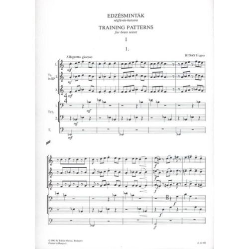 Hidas Frigyes - Training Patterns - for brass sextet