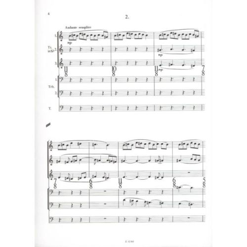 Hidas Frigyes - Training Patterns - for brass sextet