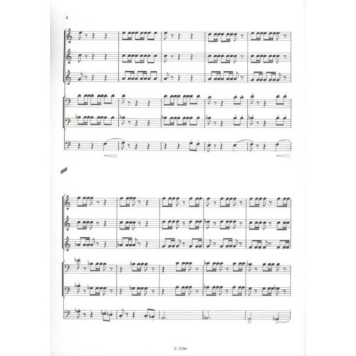 Hidas Frigyes - Training Patterns - for brass sextet