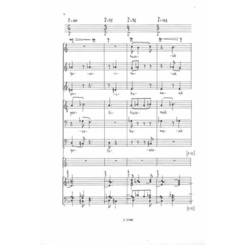 Jeney Zoltán - The Eternal Corridor, For A Cappella Mixed Chorus Or Mixed Chorus - and instruments to a poem by M. Babits