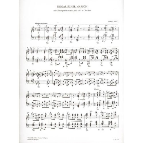 Liszt Ferenc - Ungarischer Marsch Zur Krönungsfeier