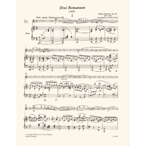 Schumann, Robert - Three Romances