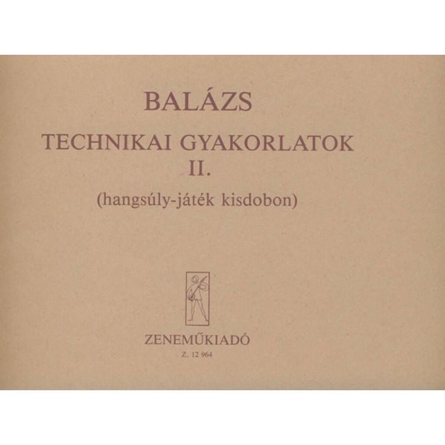 Balázs Oszkár - Technical Studies - for percussion