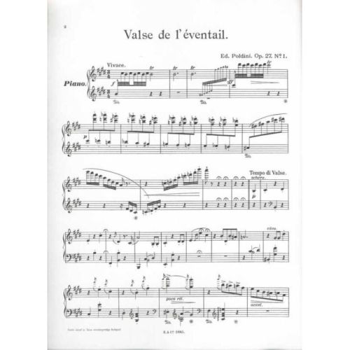 Poldini, Ede - Valse Et Étude Japonaises