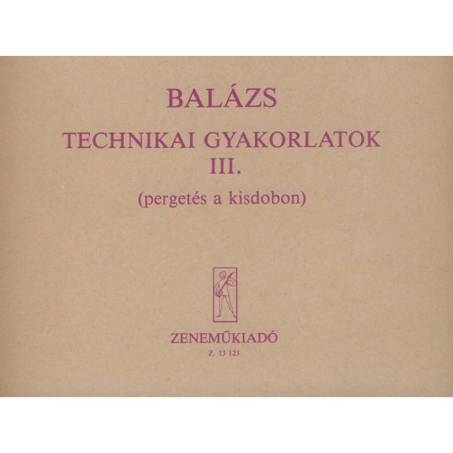 Balázs Oszkár - Technical Studies - for percussion