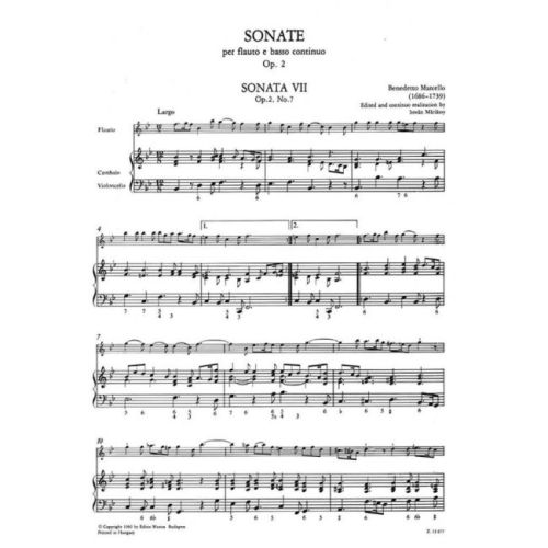 Marcello, Benedetto - 12 Sonatas