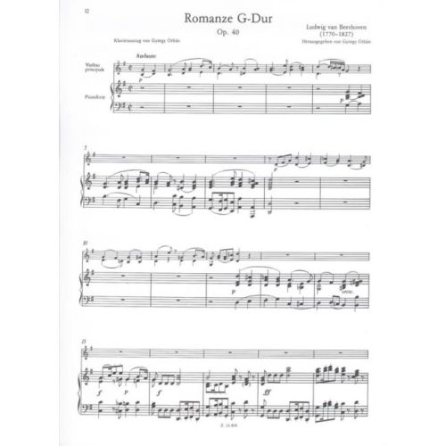 Beethoven, Ludwig van - Two Romances