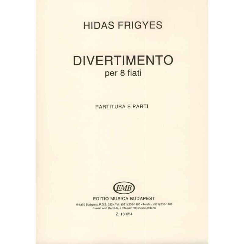 Hidas Frigyes - Divertimento Per 8 Fiati