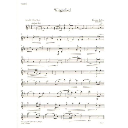 Brahms, Johannes - Wiegenlied