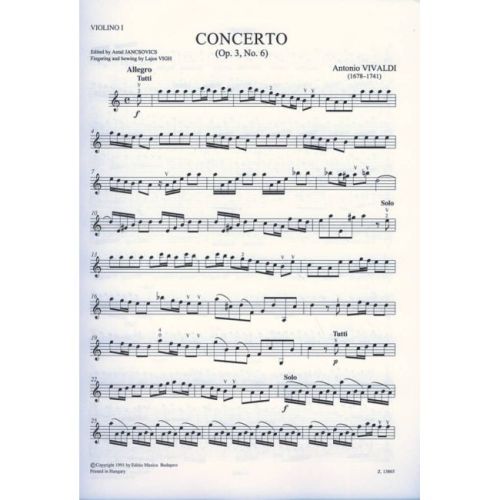 Vivaldi, Antonio - Violin Concerto In A Minor, Rv 356