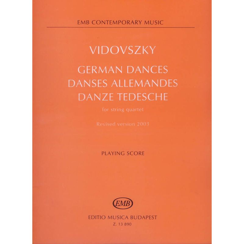 Vidovszky László - German Dances - for string quartet - 1989, revised version 2003