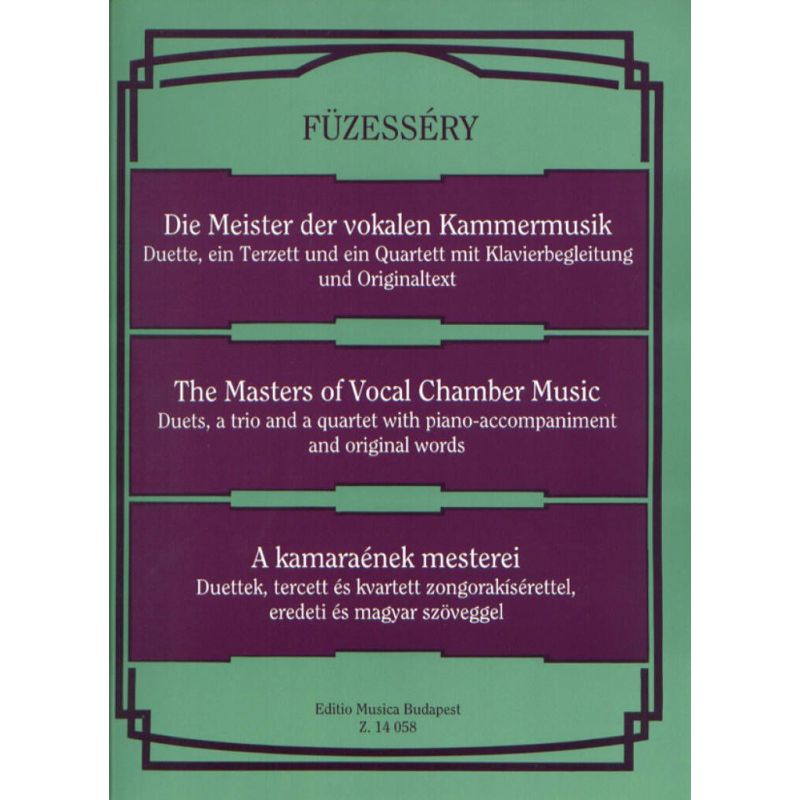 The Masters Of Vocal Chamber Music