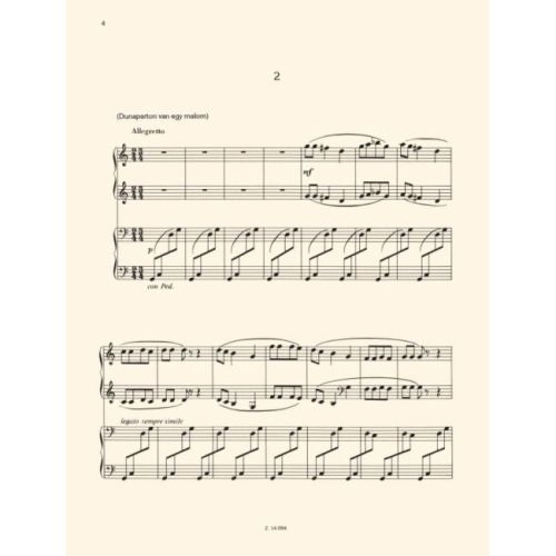 Mez_ Imre - The World Of Folksong - 16 Easy Pieces For Piano 4 Hands - Magyar és magyarországi szlovák népdalok felhasználásával