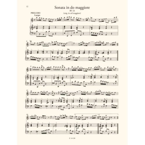 Vivaldi, Antonio - 4 Sonatas for Flauto Dolce
