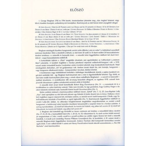 34 English Airs - for treble recorder (flute, violin) and continuo