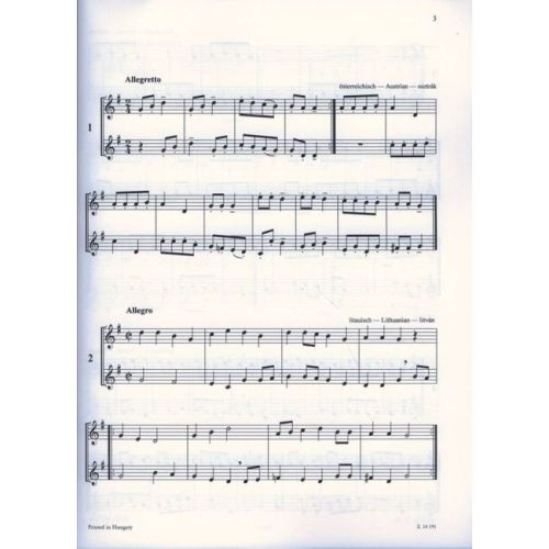 Papp Lajos - The Merry Pipers - 55 easy duets for descant recorders