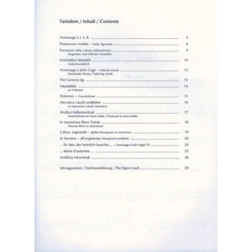 Kurtag, Gyorgy - Signs, Games and Messages (Violin)