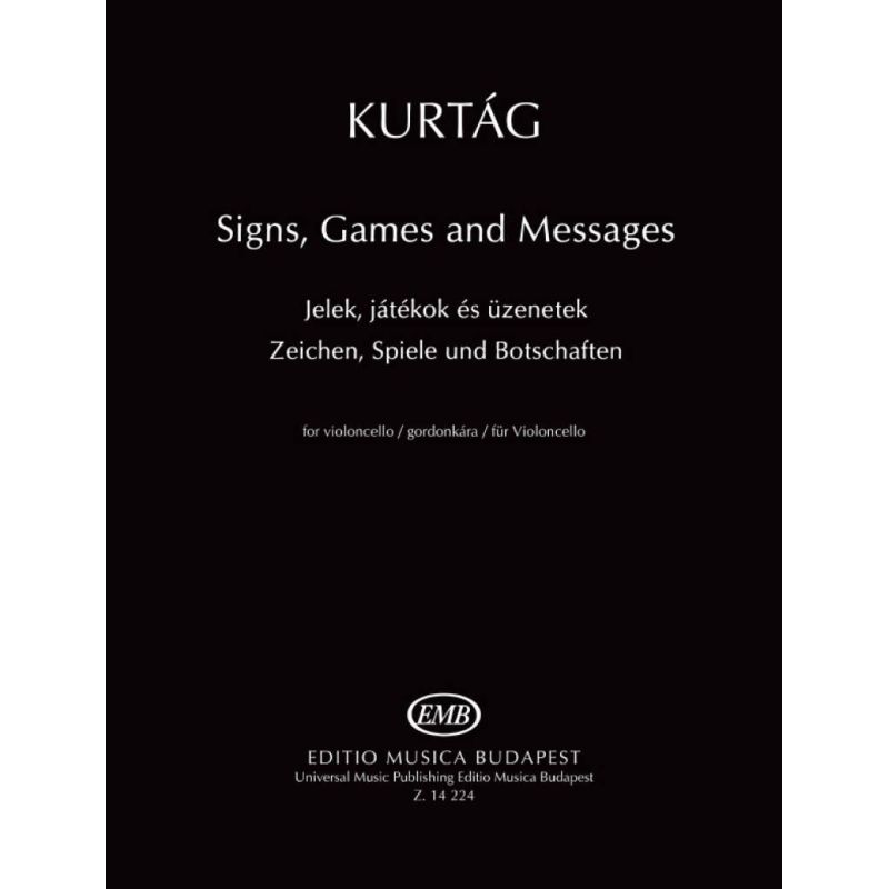 Kurtag, Gyorgy - Signs, Games and Messages (Cello)