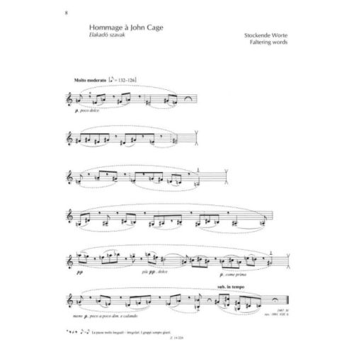 Kurtag, Gyorgy - Signs, Games and Messages (Cello)