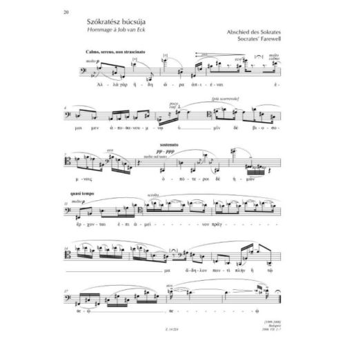 Kurtag, Gyorgy - Signs, Games and Messages (Cello)